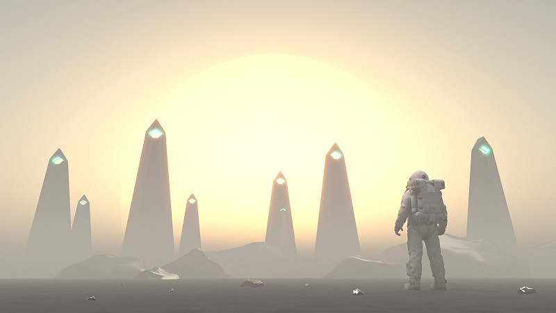 宇航员发现古老的外星文明