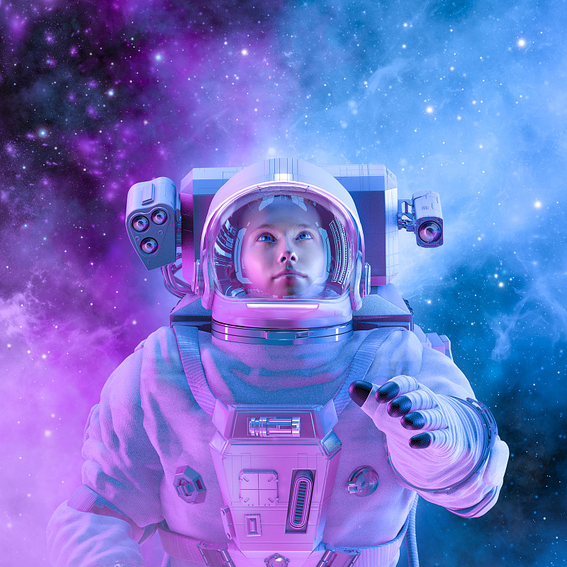 和平的女宇航员