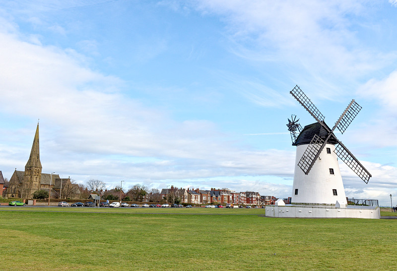 Lytham St Annes风车-兰开夏菲尔德海岸，英国