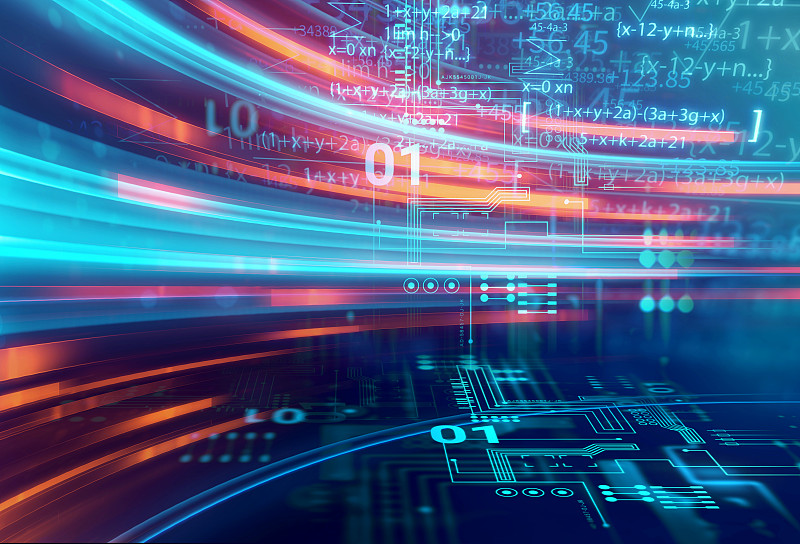 科学公式和数学方程抽象背景