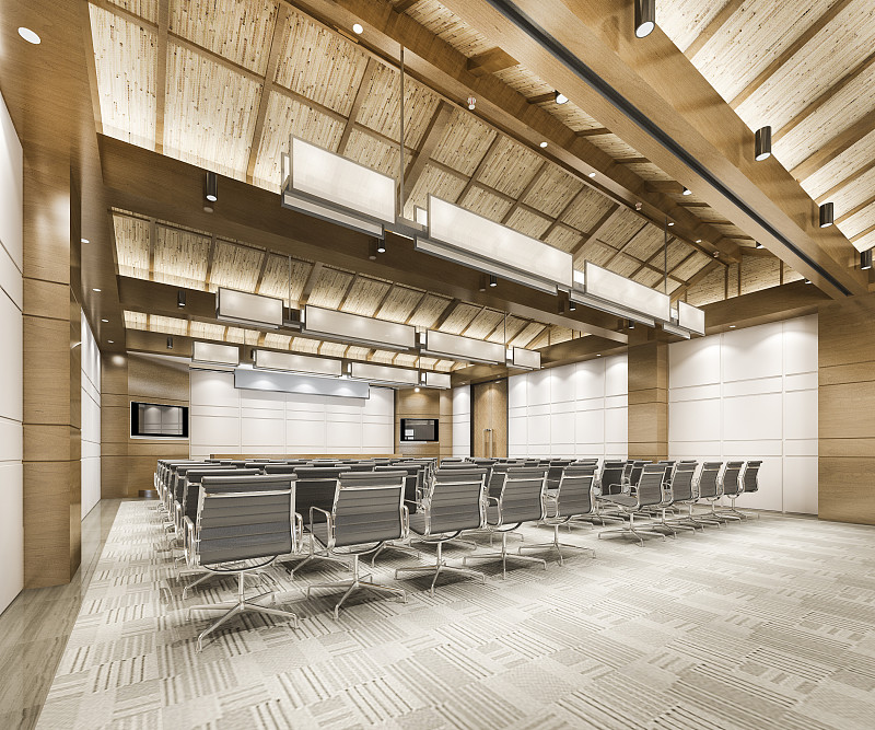 酒店行政会议室3d渲染