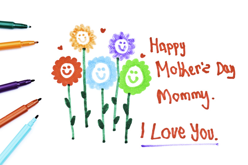 儿童母亲节画
