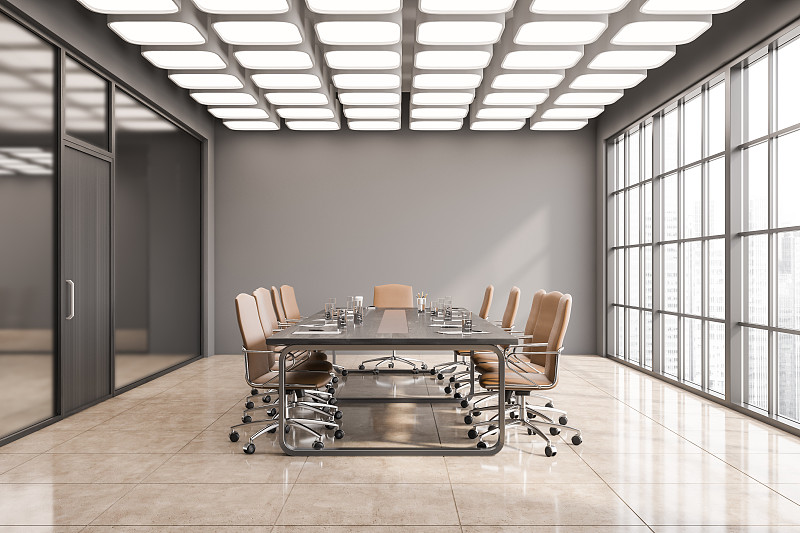 灰色会议室室内设计