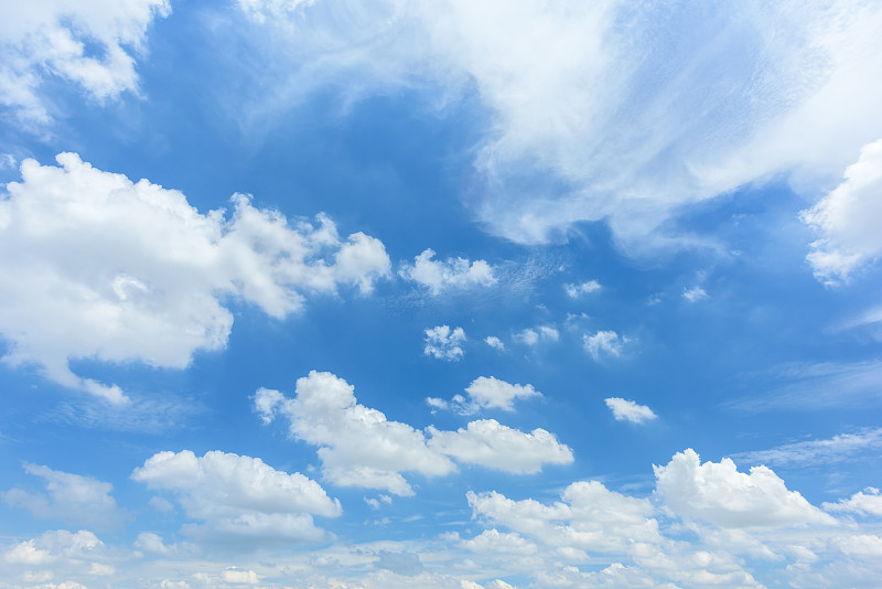 美丽的天空和白云