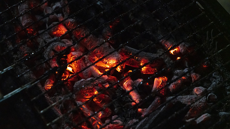 烧烤木炭背景