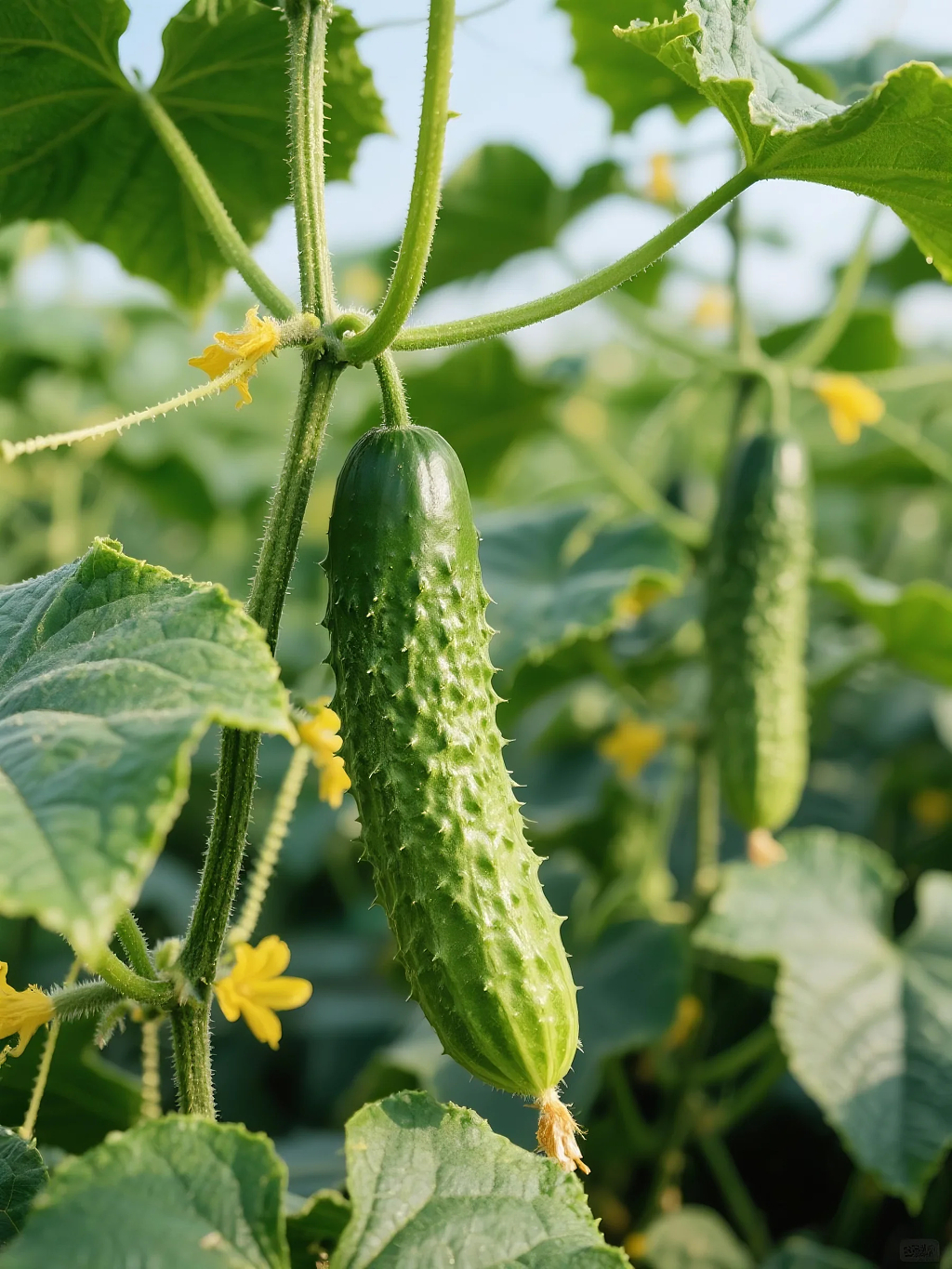 带刺青瓜摄影图