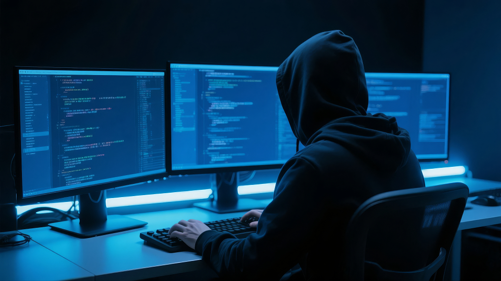 网络安全日黑客编程代码科技信息安全背景