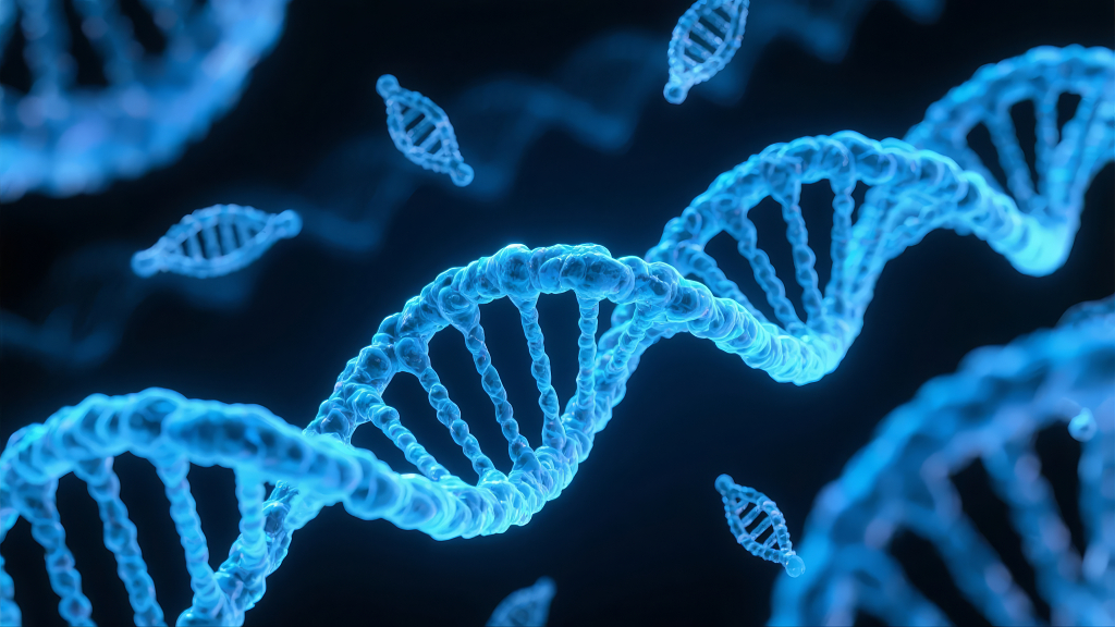 基因链DNA生物科技医疗未来科学研究背景