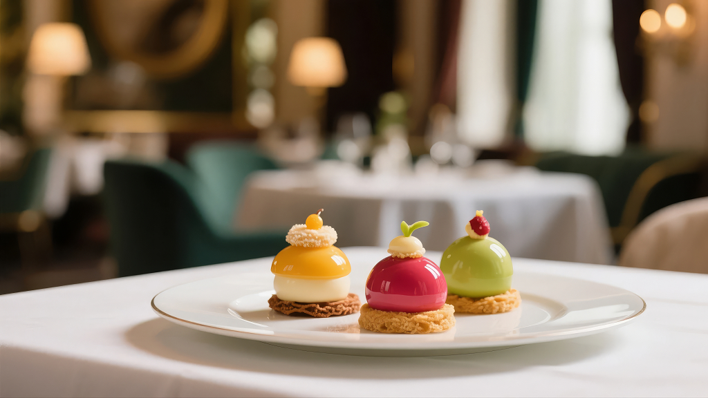 情人节西餐厅精致甜点美食下午茶餐饮背景