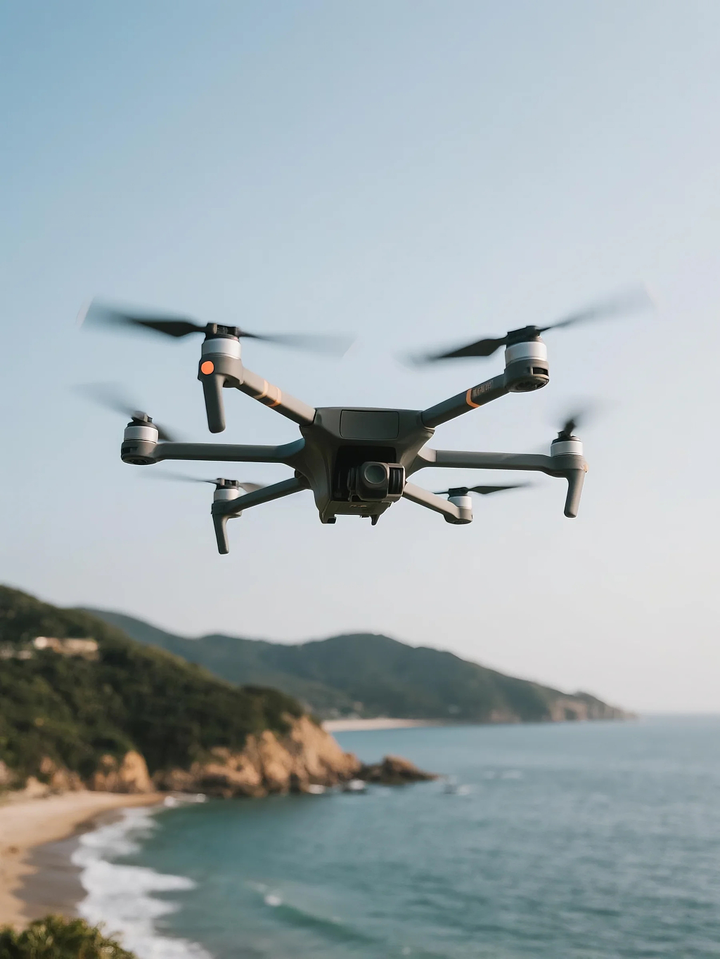 无人机海防工作监测摄影