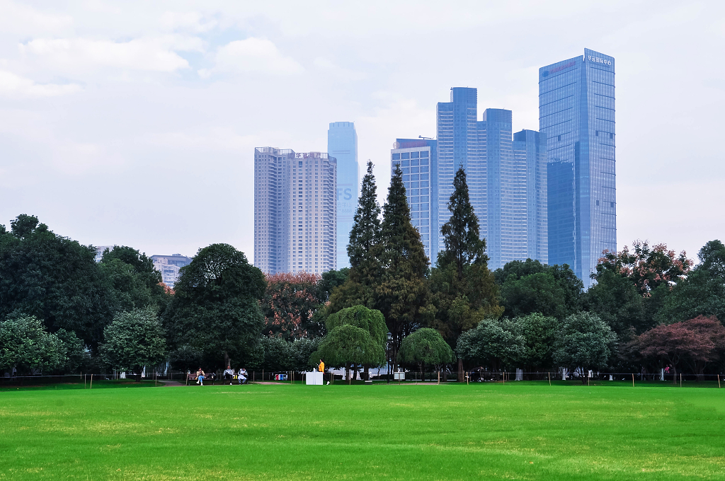 湖南长沙橘子洲头风光