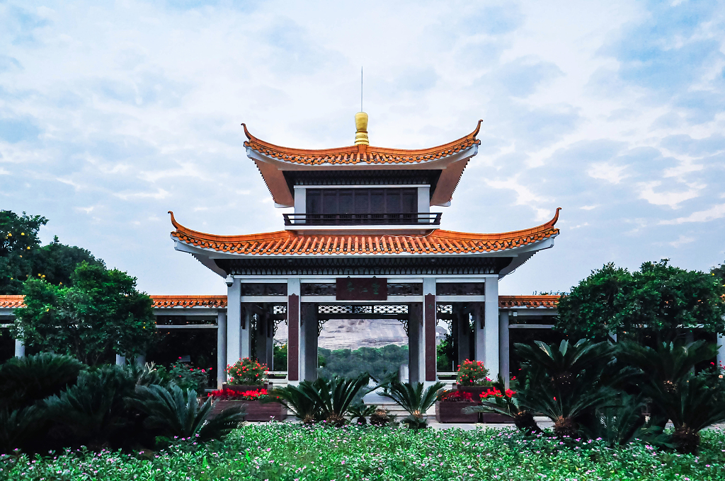 湖南长沙橘子洲头望江亭