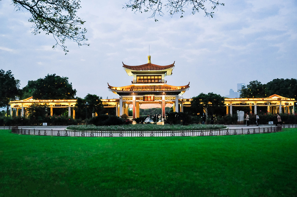 湖南长沙橘子洲头望江亭