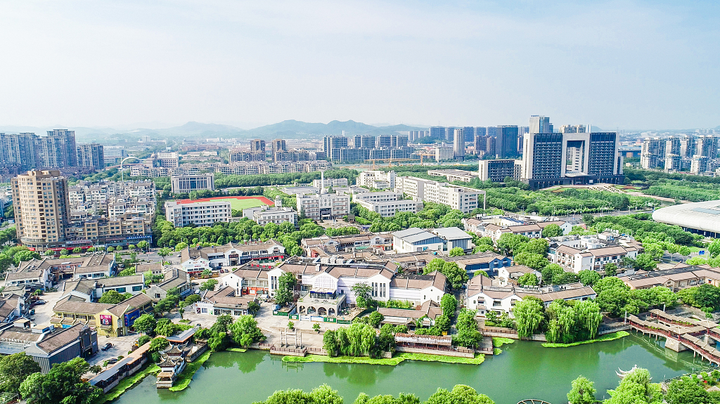 城市绿色生态风景建筑物