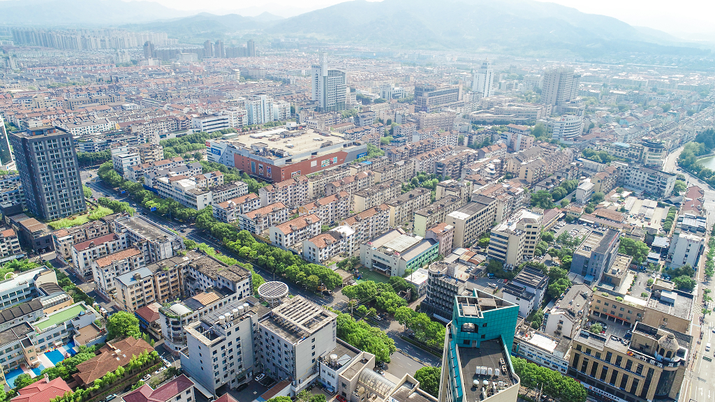 城市绿色生态风景建筑物