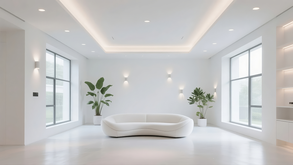 现代简约客厅室内设计家居样板间背景图