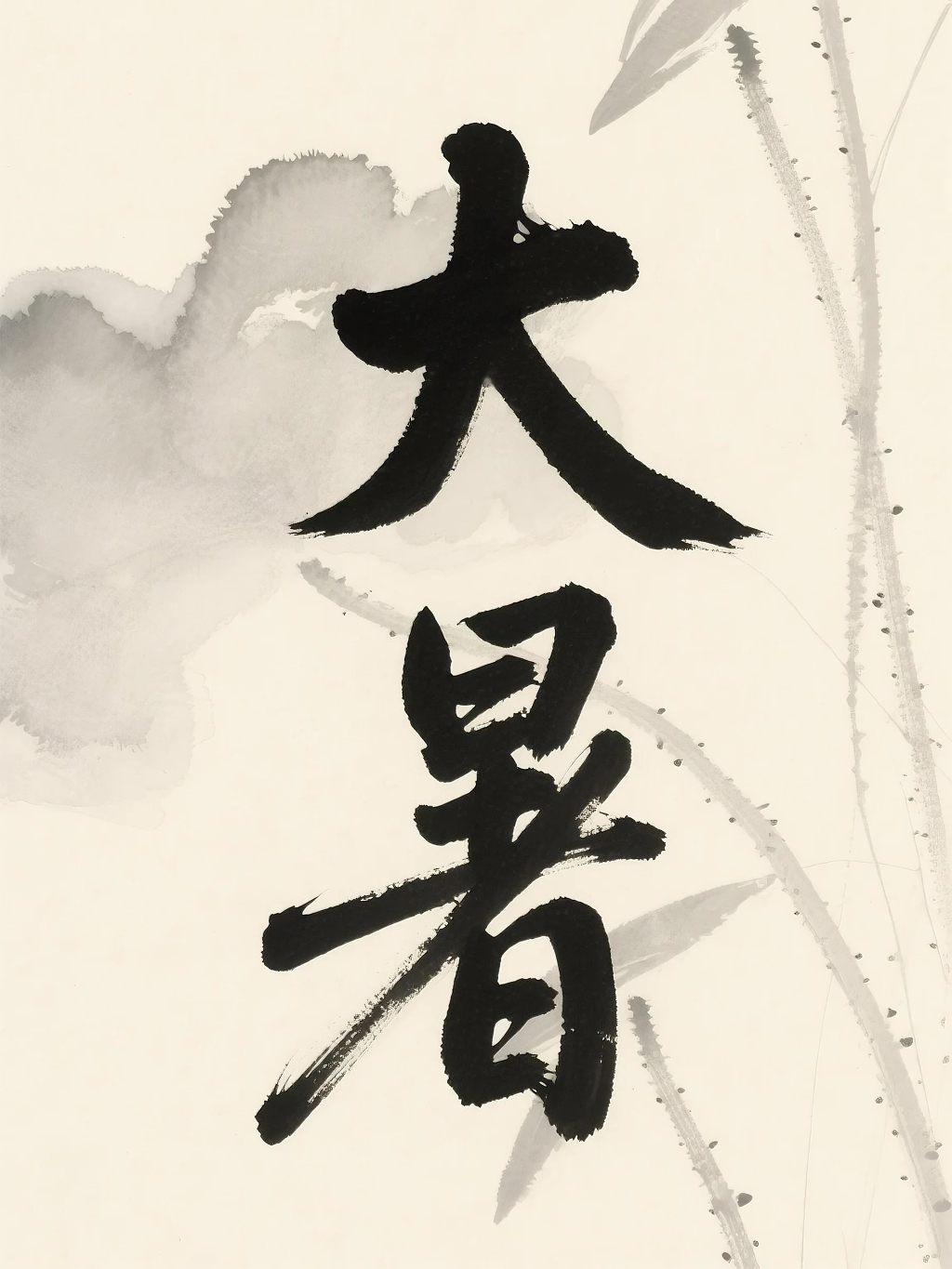 中国风大暑图片大暑节气素材背景图