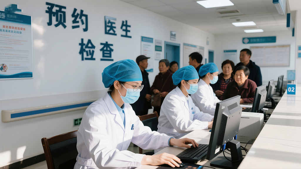 医院预约检查医疗服务健康体检工作场景
