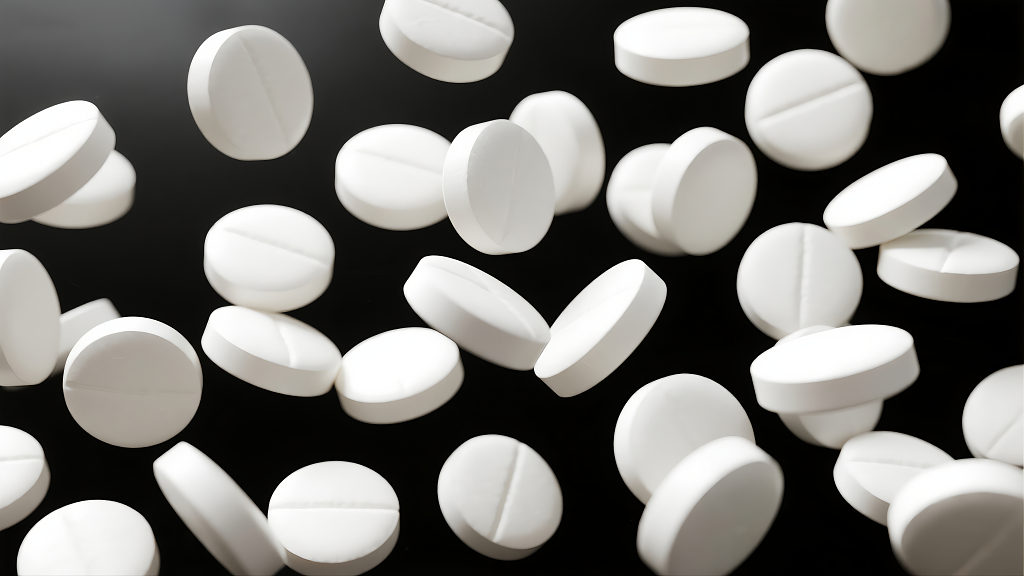 医疗健康医药行业白色药片药品概念背景