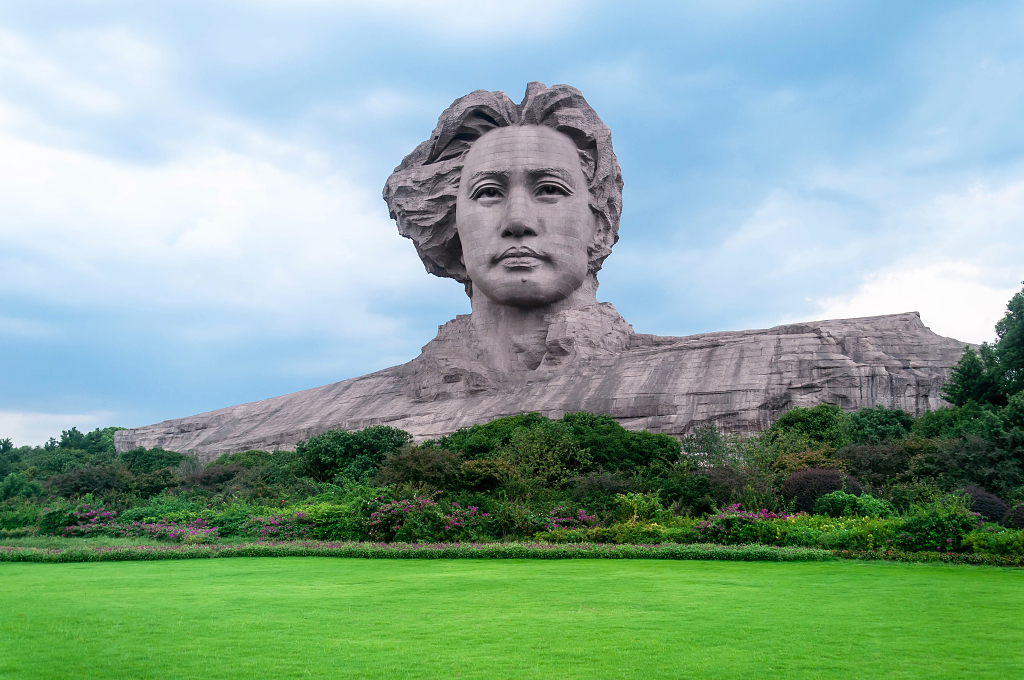 湖南长沙橘子洲头风光风景