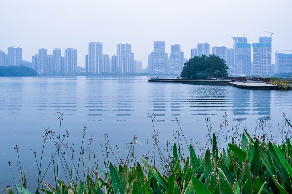 湖南长沙梅溪湖风光