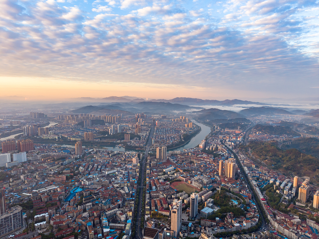 城市全景鸟瞰图