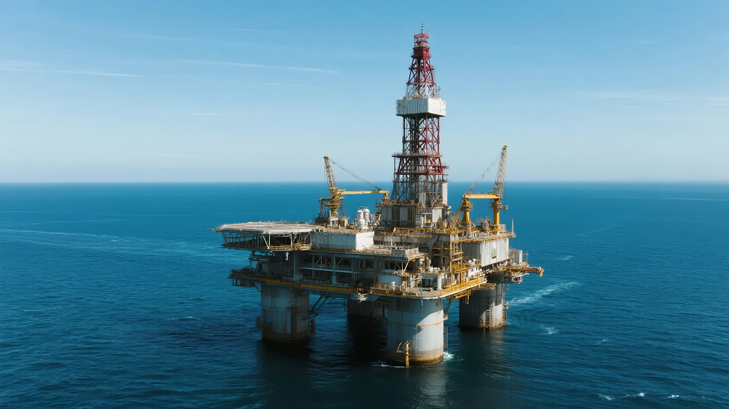 海上石油钻井平台能源开采工业经济背景
