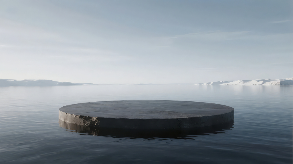 产品展示台岩石基座水面简约高端背景图