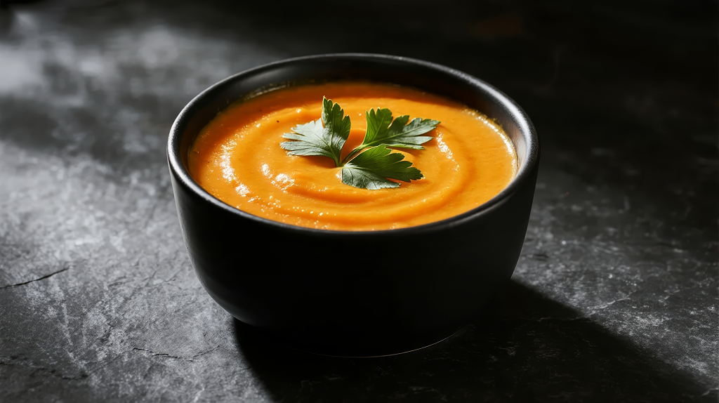 南瓜汤健康饮食秋冬美食静物背景图