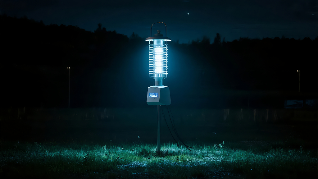 户外灭蚊灯驱蚊环保科技生活背景图