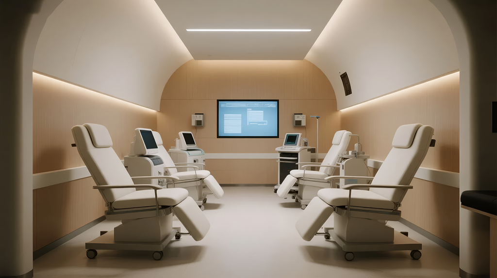 医疗美容诊所高端科技环境背景图