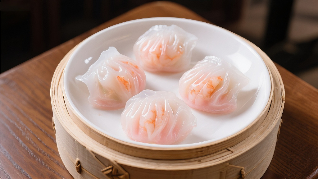 水晶虾饺虾饺美食美味年夜饭