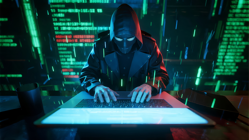 黑客帝国代码雨网络攻击的科技安全背景