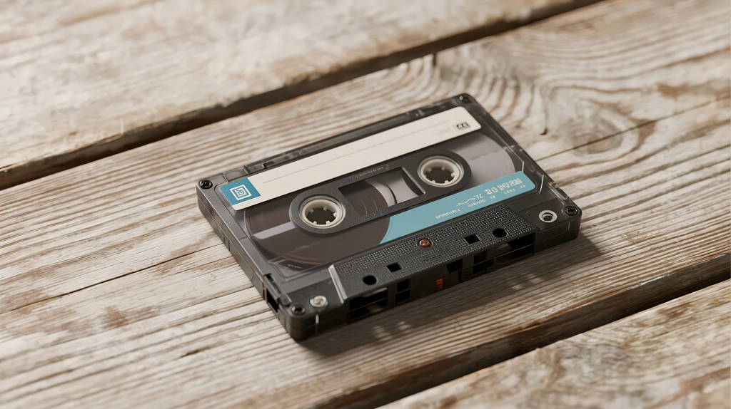 磁带卡带音乐怀旧复古的岁月记忆背景