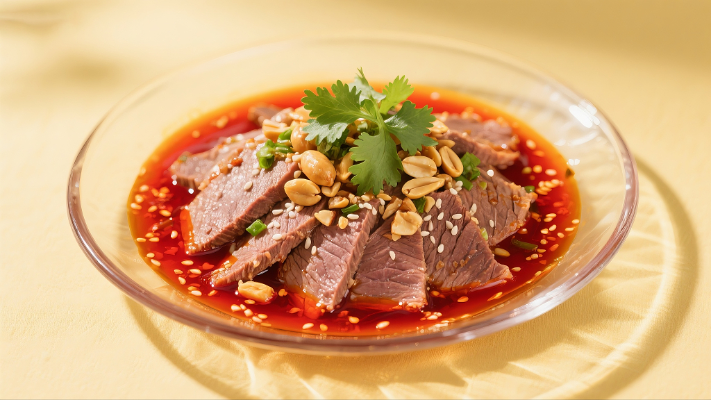 凉拌牛肉香辣凉拌牛肉红油凉拌牛肉美食餐饮中餐