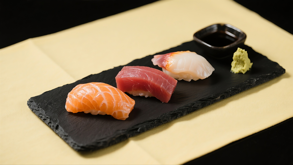 刺身拼盘三文鱼刺身美食菜品菜单宣传