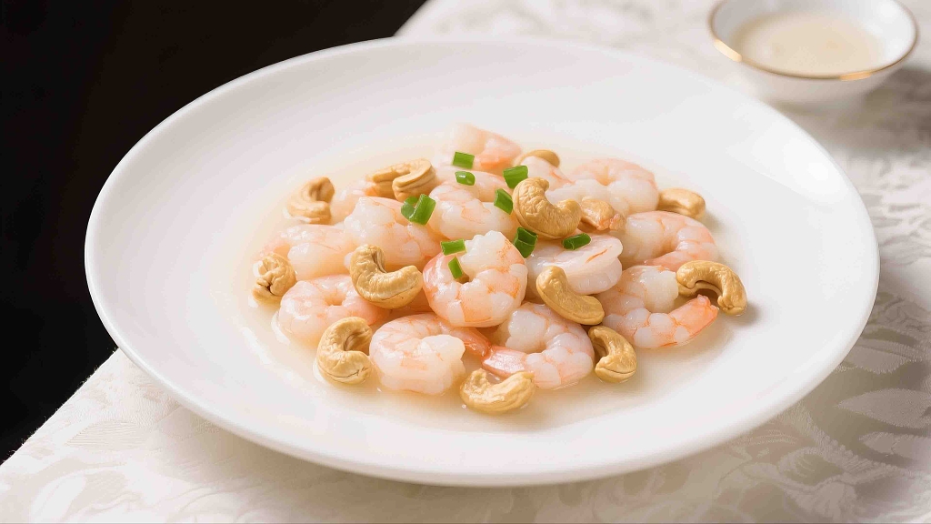 虾仁炒腰果美食美味海鲜营养