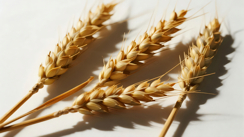 小麦麦穗粮食农业丰收的饱满背景图