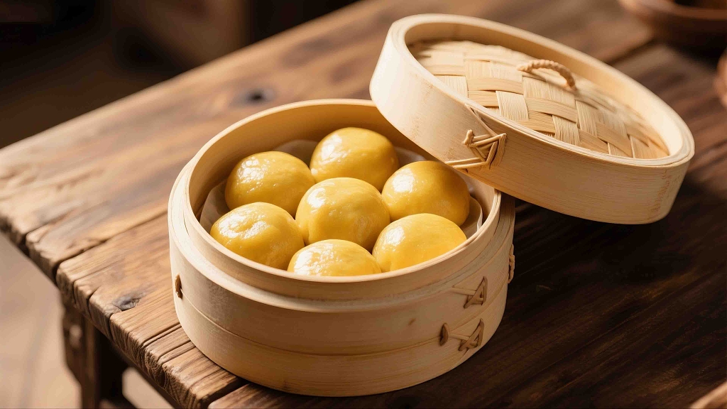 粘豆包美食美味早餐东北特色特产