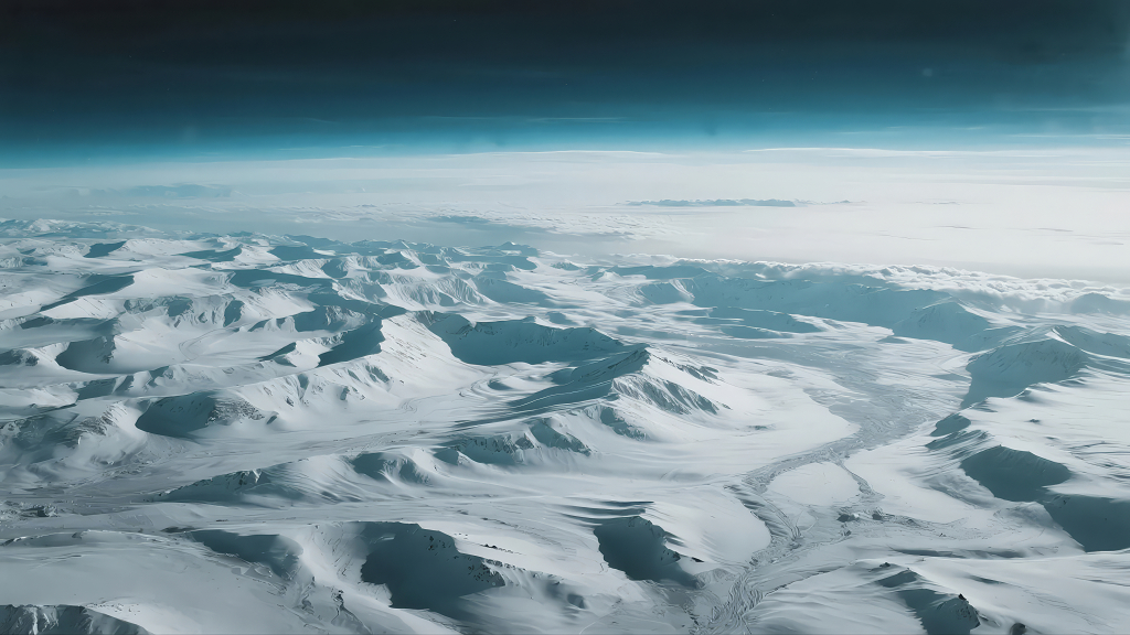 太空俯瞰地球冰川的壮丽与环保警示