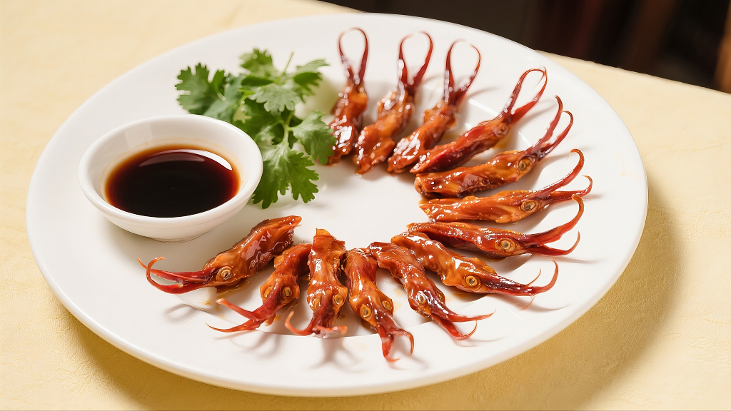 卤鸭舌酱鸭舌鸭舌卤味鸭舌秘制鸭舌餐厅菜单设计美食宣传海报