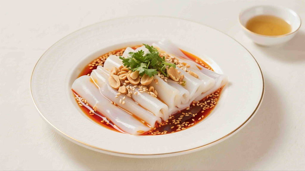 凉拌菜麻酱宽粉美食美味特色菜