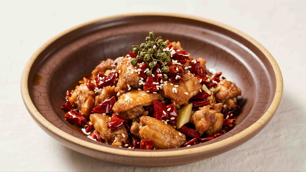 辣子鸡鸡肉肉类香辣炒鸡美食美味地方美食地方特色川菜