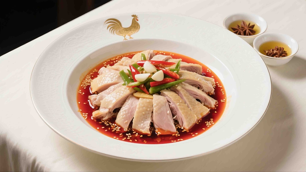 凉拌鸡白切鸡鸡肉美食美味特色菜地方小吃