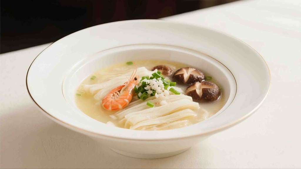 福州美食锅边糊美食美味地方小吃