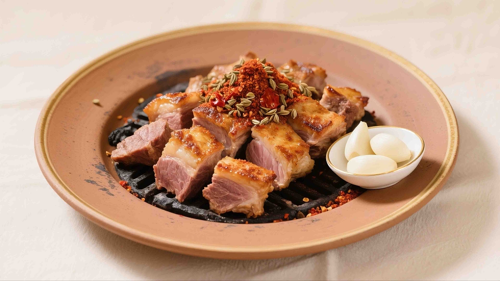 新疆美食怇坑肉美食美味烤肉特色美食地方菜新疆美食