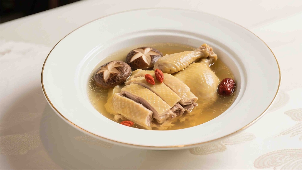 香菇鸡汤美食美味鸡汤金黄鸡汤台湾香菇鸡汤