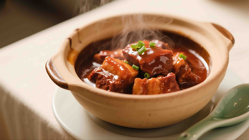 砂锅红烧肉红烧肉美食美味五花肉健康营养