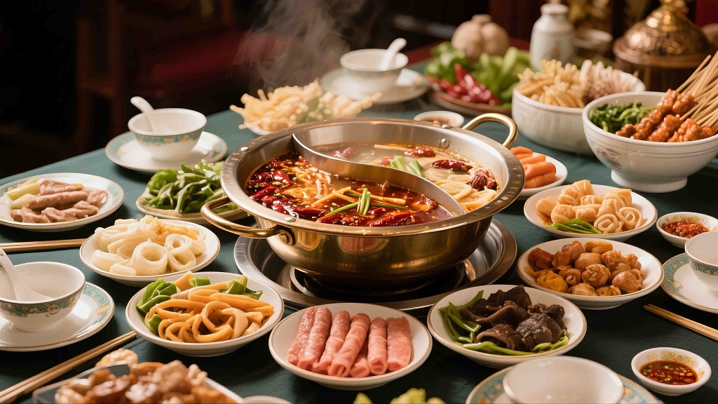 四川麻辣烫冒菜火锅美食美味