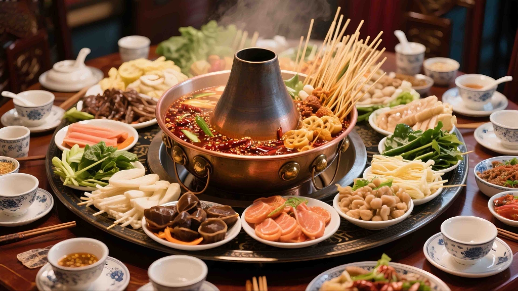 四川麻辣烫火锅美食美味